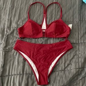 NWT red bikini set